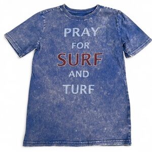 Butter “Pray for Surf and Turf” Boys T-Shirt Size Large and XLarge